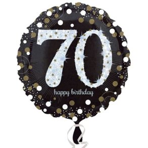 70 folie ballon sparkling gold