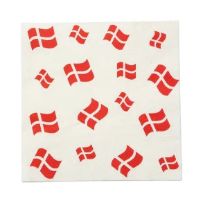 Servietter med DK flag