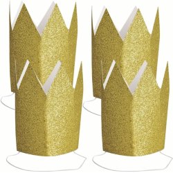 Prinsessekroner i glitter karton