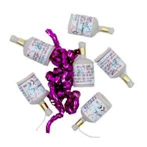Gender reveal  Party poppers - Pink