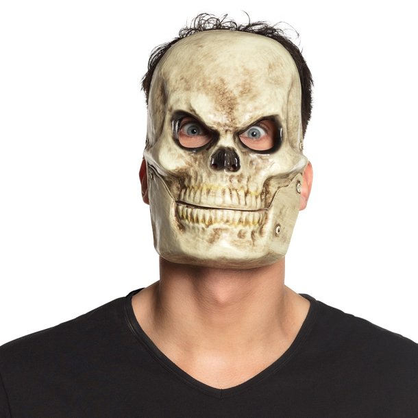 Skull Maske med Bev�gelig K�be 