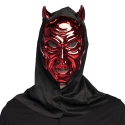 Skindende Dj�vel Maske med H�tte
