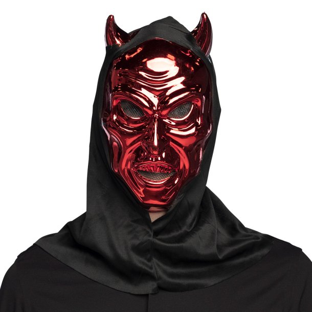 Skindende Dj�vel Maske med H�tte