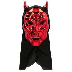 Skindende Dj�vel Maske med H�tte