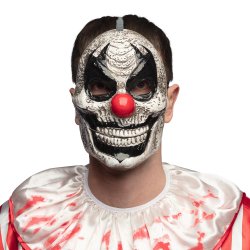 Skr�kkelig Klovn Maske med Bev�gelig K�be