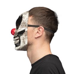 Skr�kkelig Klovn Maske med Bev�gelig K�be