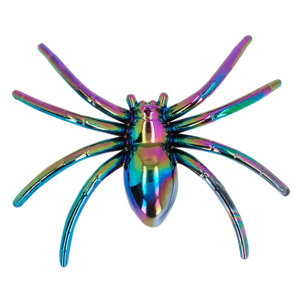 Edderkopper iriserende regnbuefarve