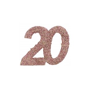 Tal konfetti stor 20 rosegold