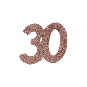 Tal konfetti stor 30 rosegold