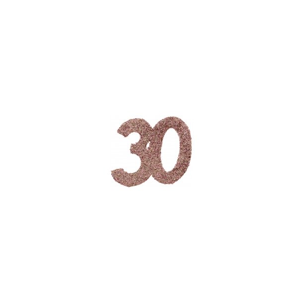 Tal konfetti stor 30 rosegold