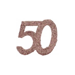 Tal confetti large 50 rosguld