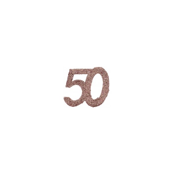 Tal konfetti stor 50 rosegold