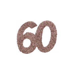 Tal konfetti stor 60 rosegold