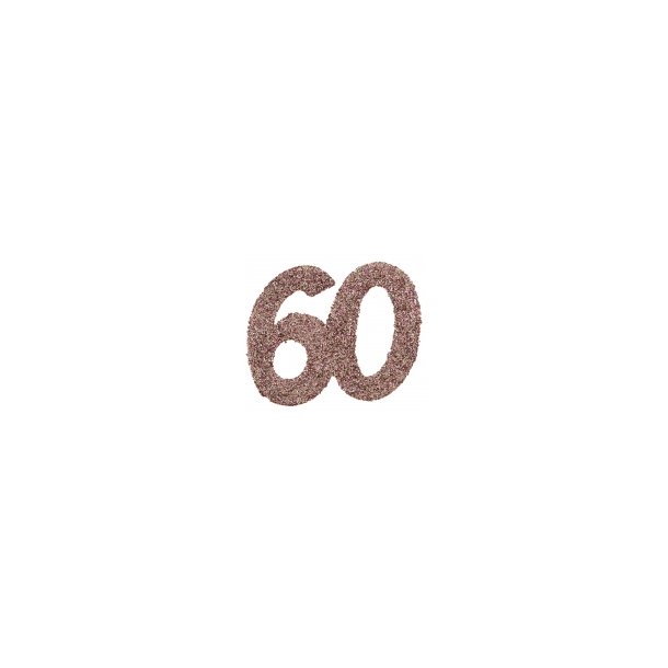 Tal konfetti stor 60 rosegold