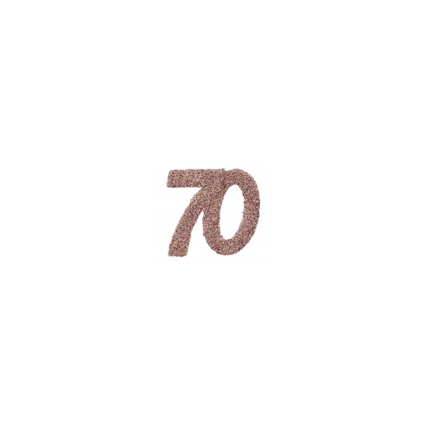 Tal konfetti stor 70 rosegold