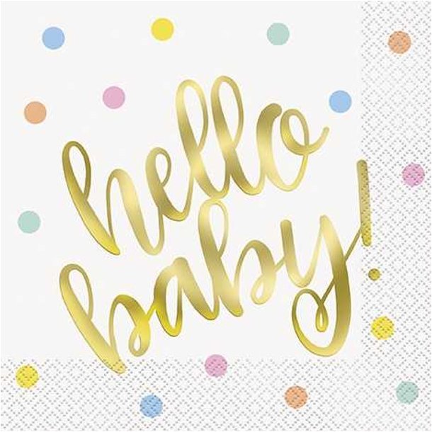 Hello Baby Servietter 16stk