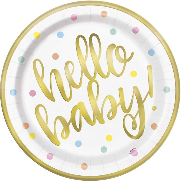 Hello Baby paptallerkner