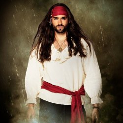 Pirate amulet Halsk�de