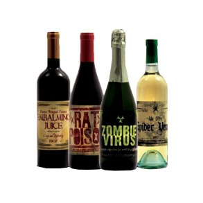 Halloween flaske etiket 8 stk