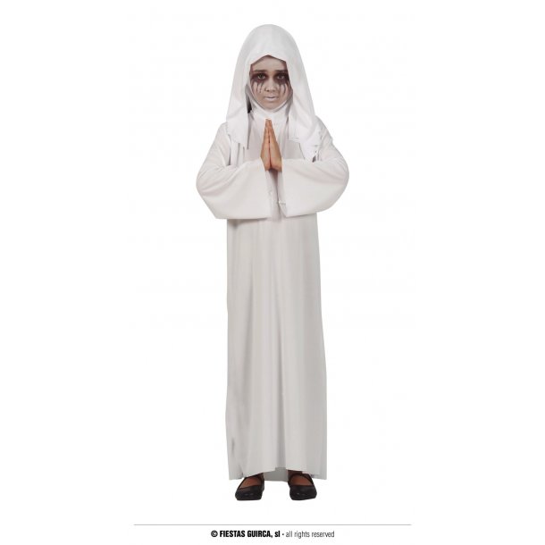 Nonne kostume Halloween - Hvid pige