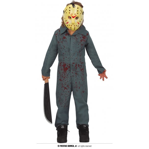 Jason Halloween kostume Dreng 