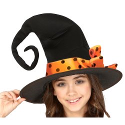 Orange heksekostume