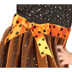 Orange heksekostume