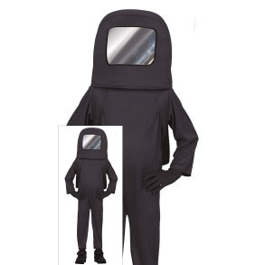 Sort astronautkostume til b�rn