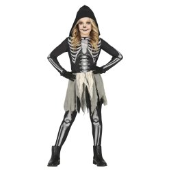 Skelet kostume til piger