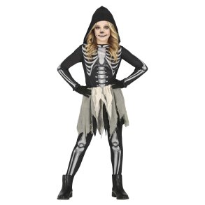 Skelet kostume til piger