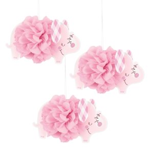 Hngende Elefant dekoration i lyserd