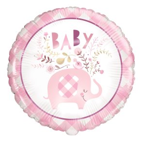 Folieballong Baby Elephant Rosa