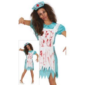 Zombie Sjuksk�terska Kostym