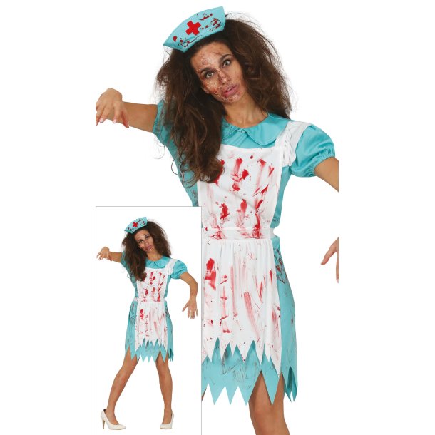 Zombie Sjuksk�terska Kostym