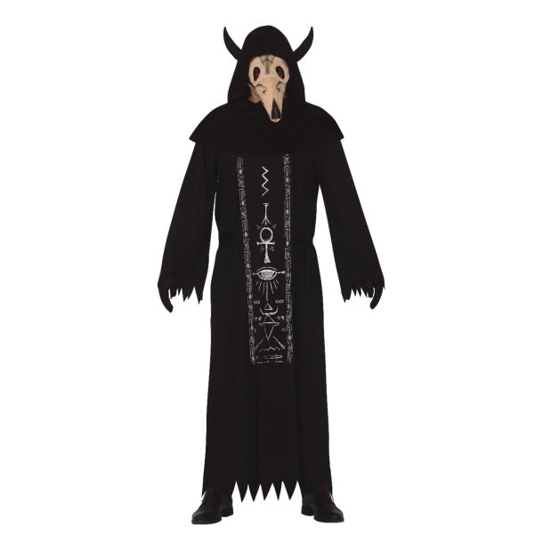 Halloween Satanisk mande kostume med maske