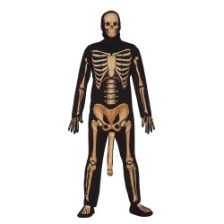 Skelettdrkt med penis