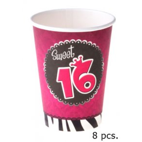 Sweet sixteen kop, 8 stk