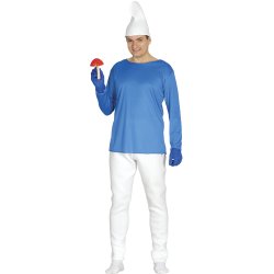 Bl� Smurf Kostym