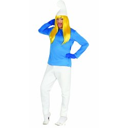 Bl� Smurf Kostym