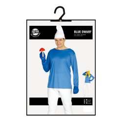 Bl� Smurf Kostym