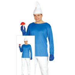 Bl� Smurf Kostym