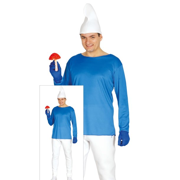 Bl� Smurf Kostym