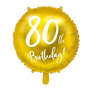 80 r Folieballon i GULD