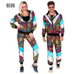 Joggingset 80-tal med leopardtryck