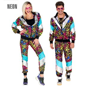 Joggingset 80-tal med leopardtryck