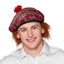 Beret Mr Tartan r�d