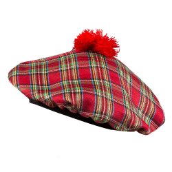 Beret Tartan red