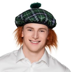 Beret Mr Tartan r�d