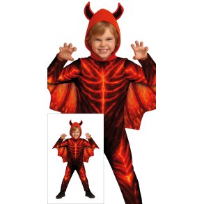 Fire Dj�vel Kostume til B�rn