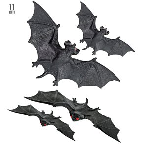 Flagermus 4 stk. i gummi